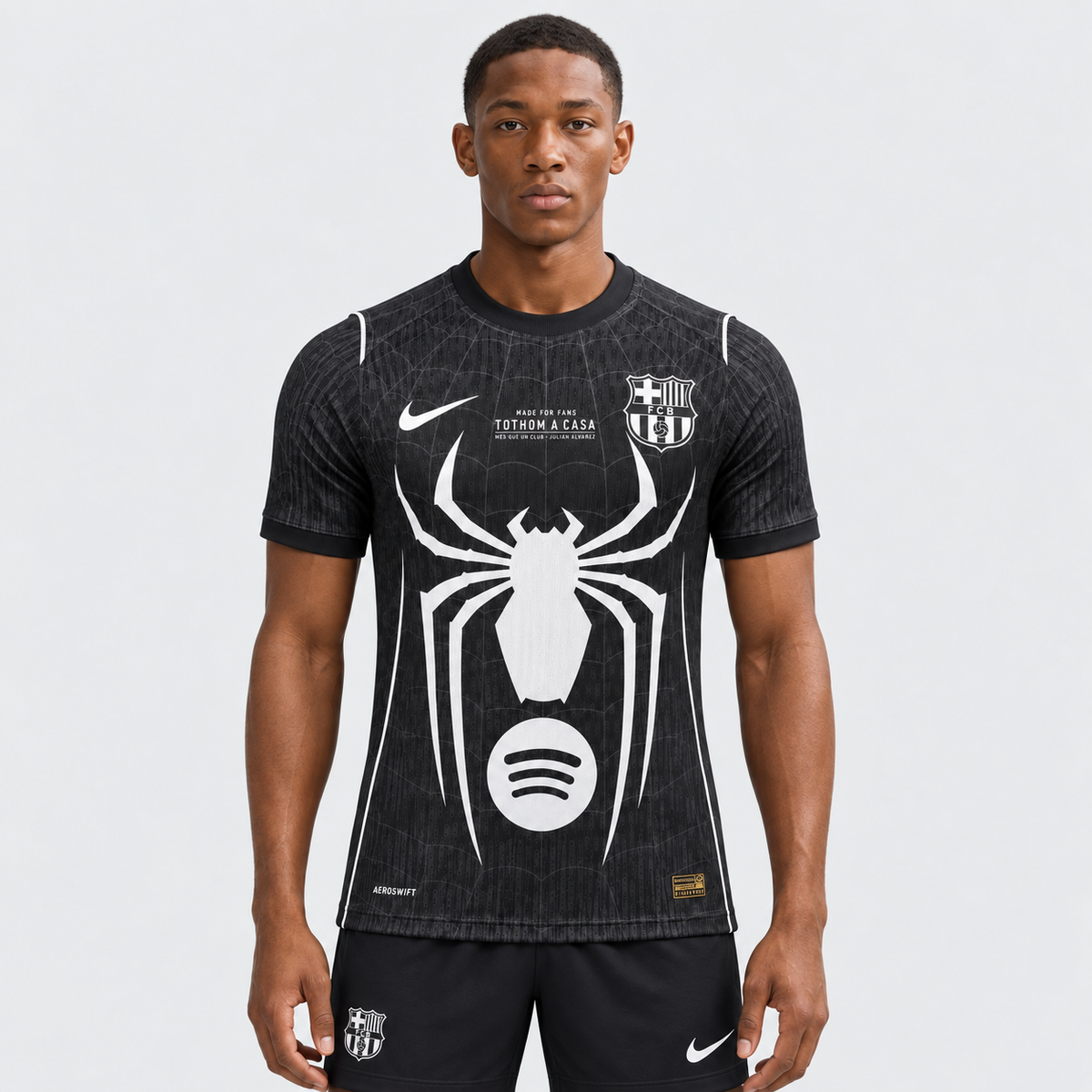 FC Barcelona 26/27 Black Spider-Man Special Edition Jersey