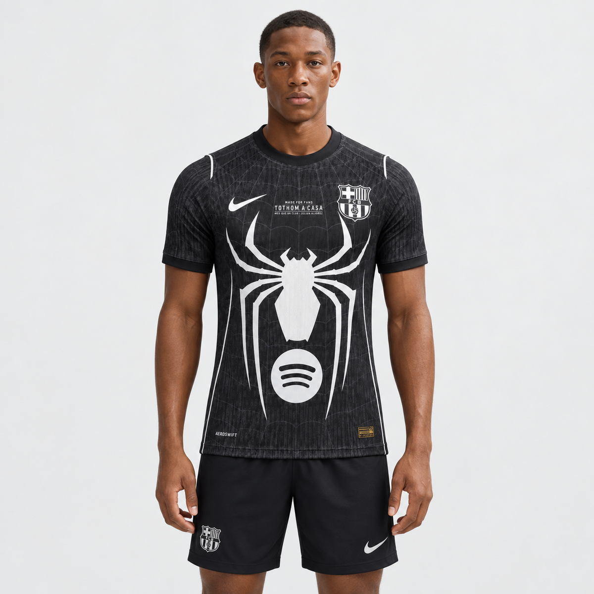 FC Barcelona 26/27 Black Spider-Man Special Edition Jersey