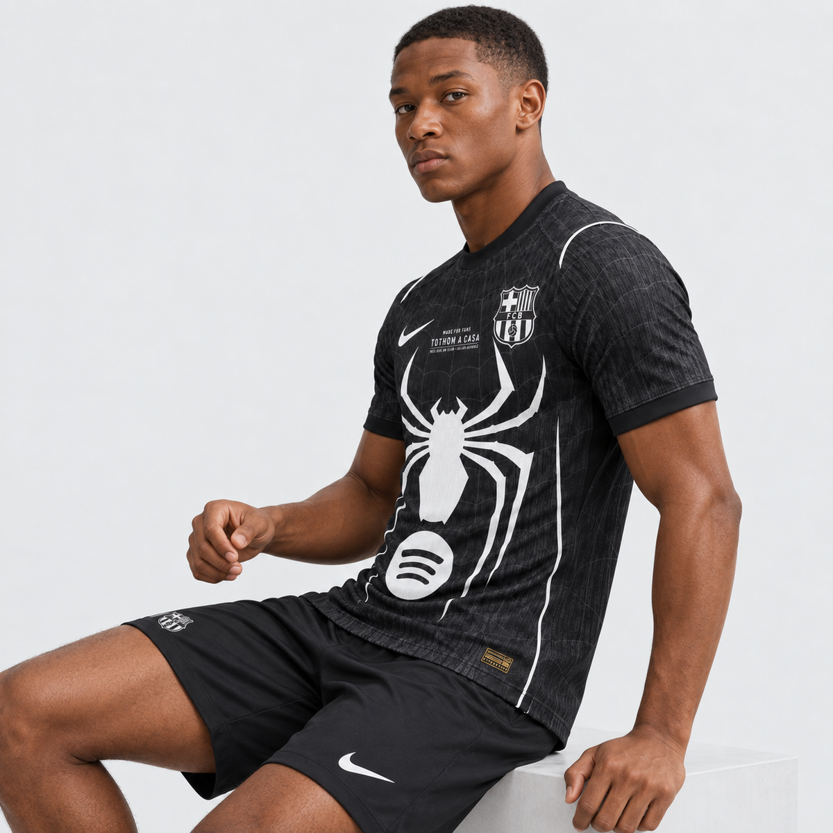 FC Barcelona 26/27 Black Spider-Man Special Edition Jersey
