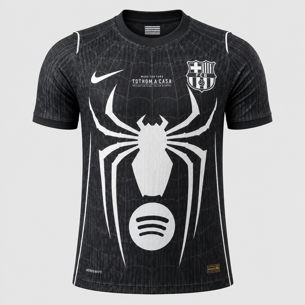 FC Barcelona 26/27 Black Spider-Man Special Edition Jersey - Base 1